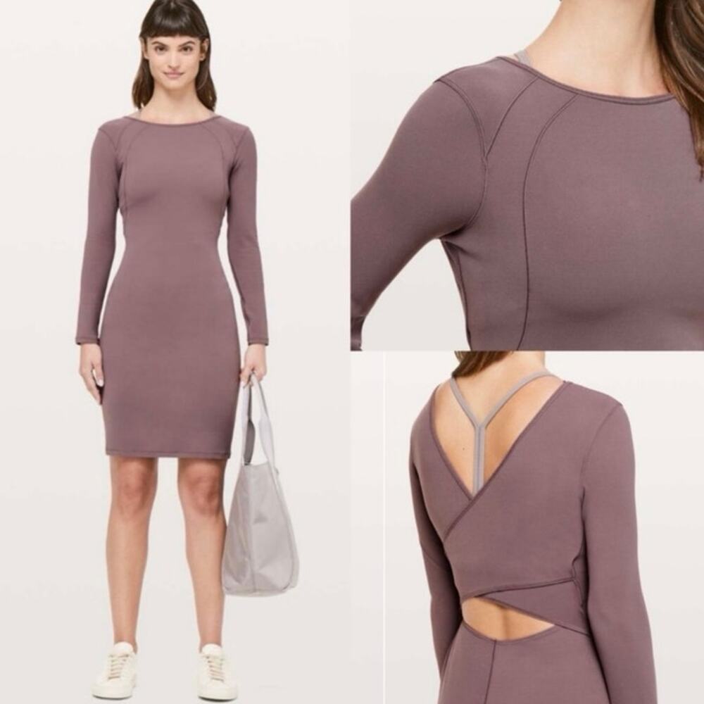 Lululemon Contour Dress In Antique Bark
